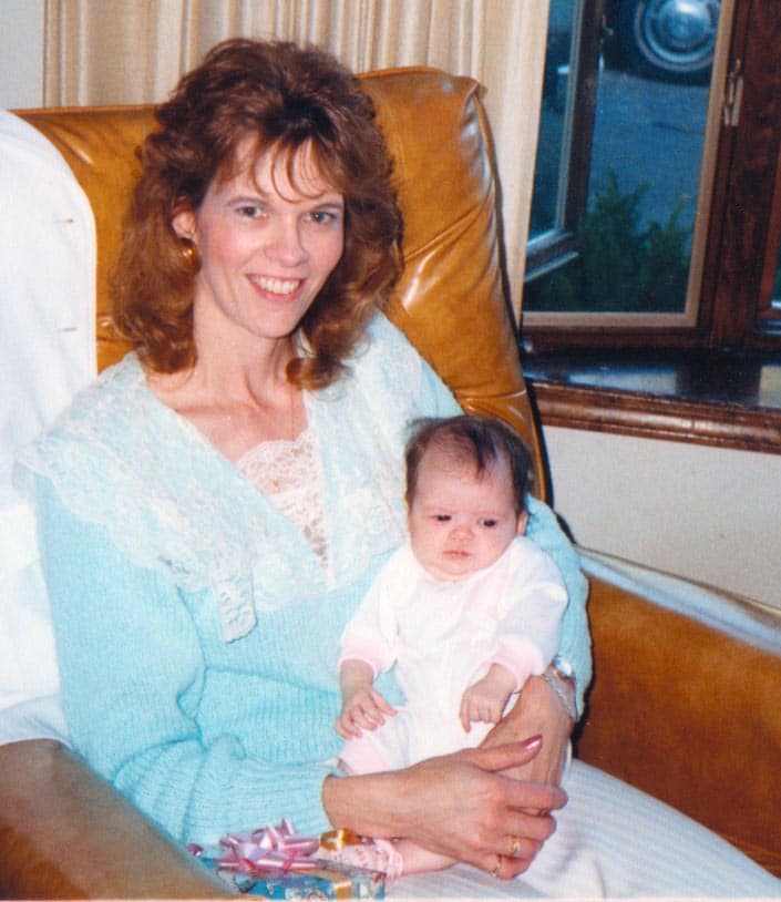 Liz as an infant