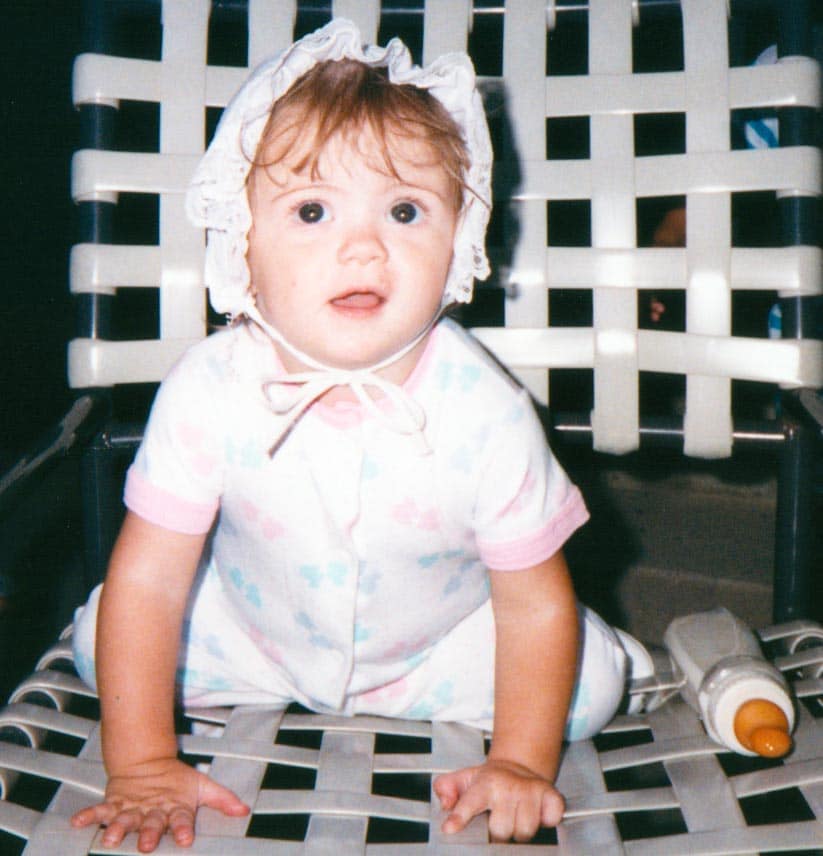 Liz as a toddler
