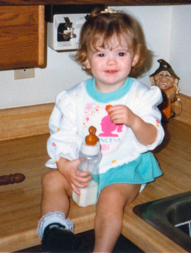 Liz as a toddler