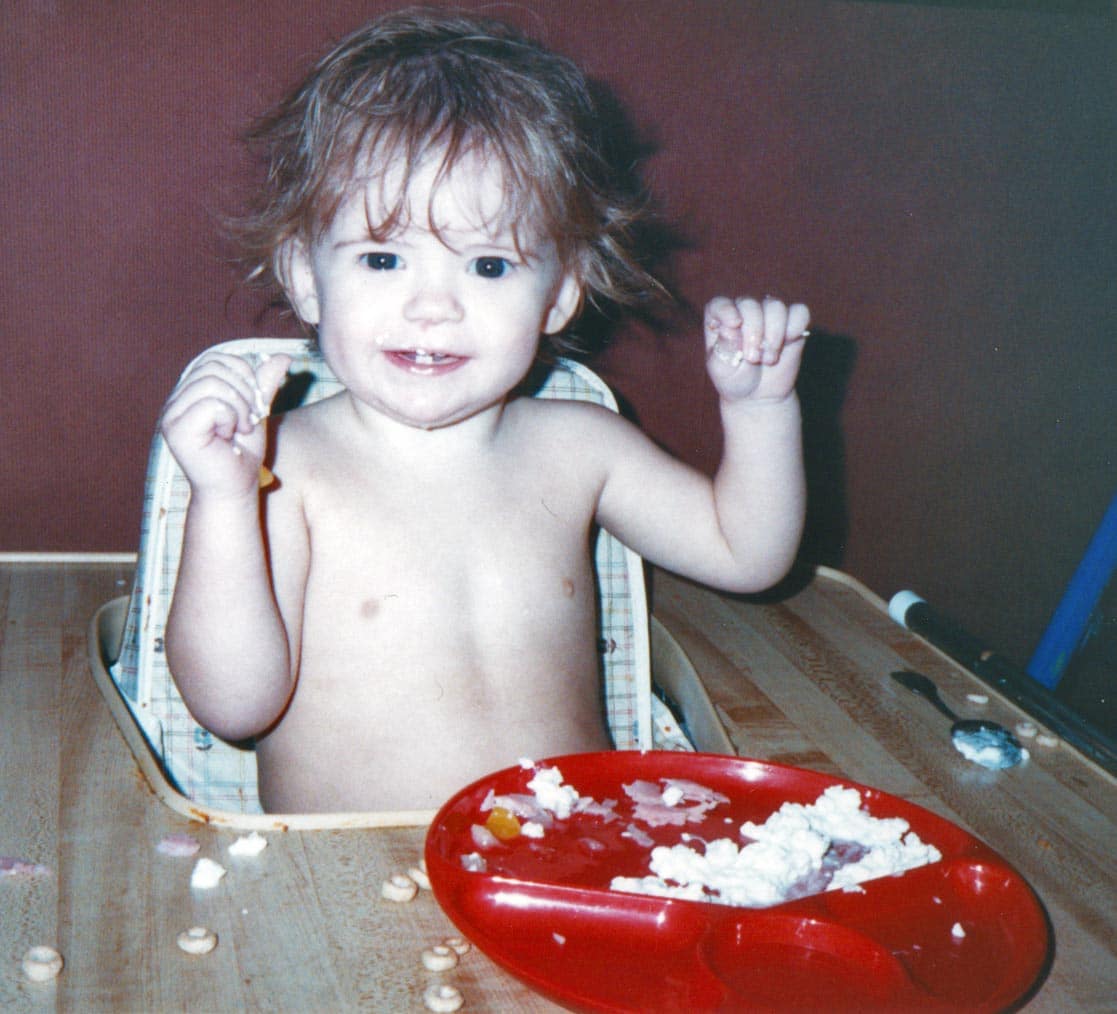 Liz as a toddler