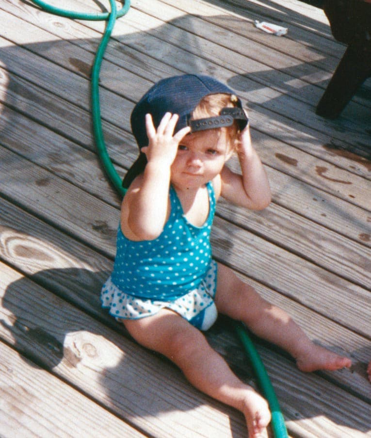 Liz as a toddler